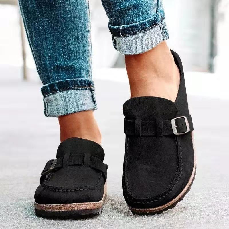 Eleanor™ | Suede mules (su sagtimi)