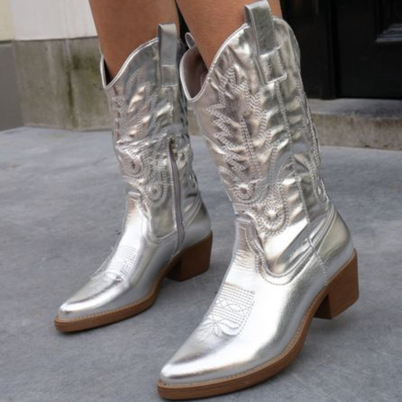 Alice | Metaliniai Cowboy Batai