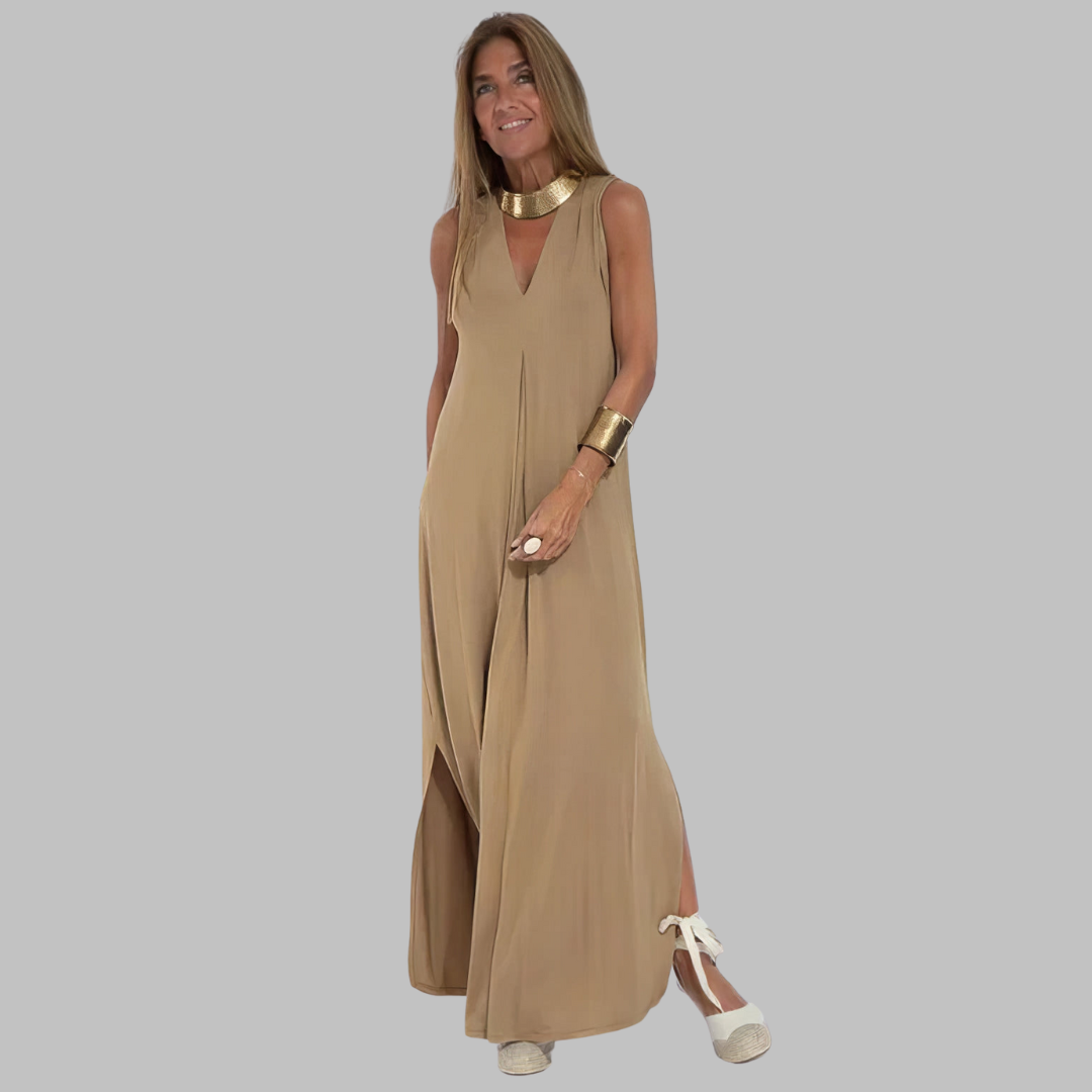 Jana | Elegantiška maxi suknelė + tinkantis megztinis DOVANOJAME