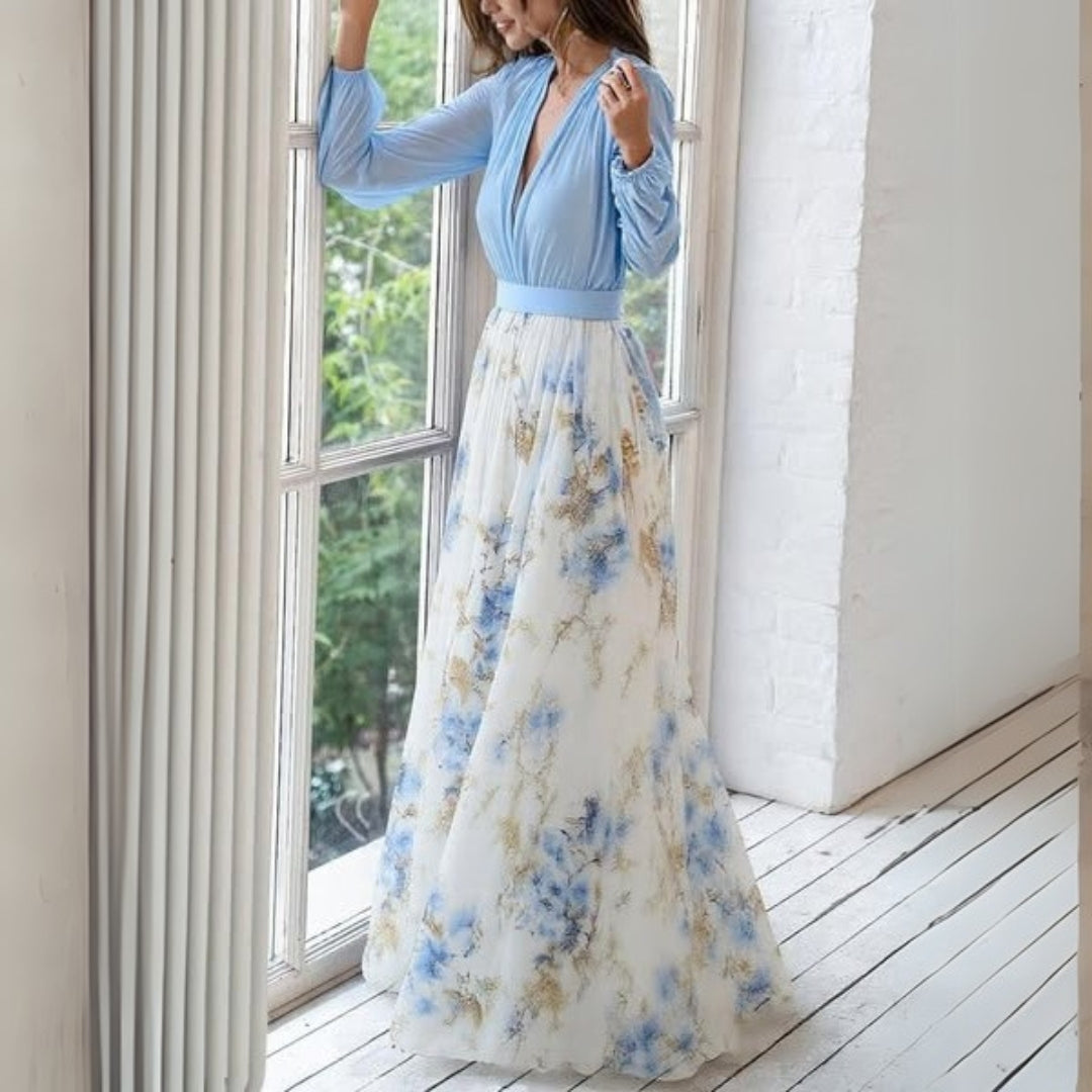 Dolores | Elegantiška Maxi Gėlėta Suknelė
