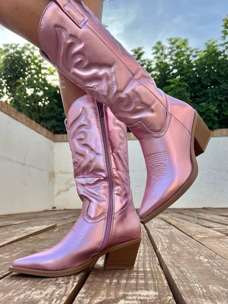 Alice | Metaliniai Cowboy Batai
